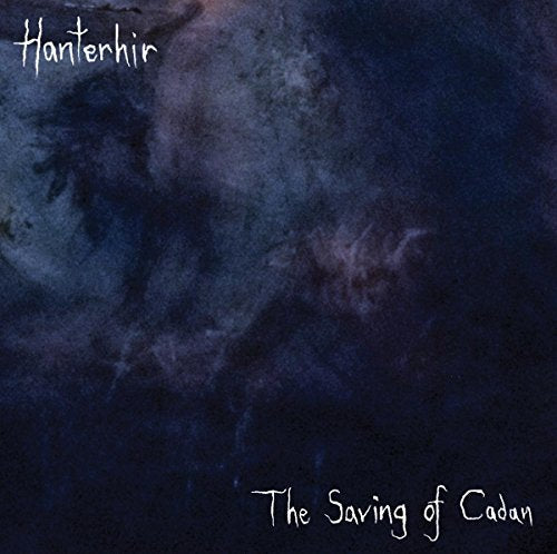 CD cover for Hanterhir’s “The Saving of Cadan,” abstract dark blue art.