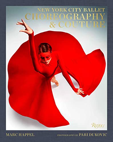 Book cover featuring a ballerina in a flowing red dress.