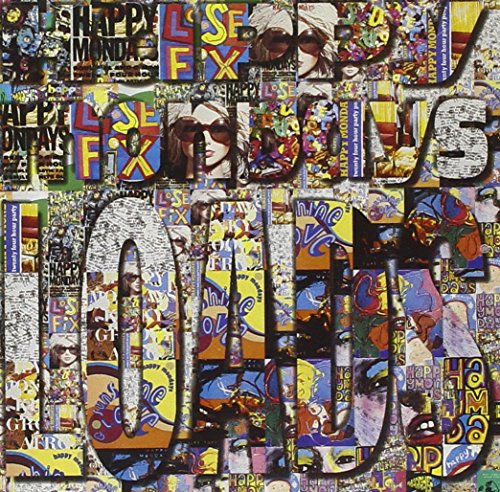 CD cover for “Loads” by Happy Mondays, collage of faces and text.