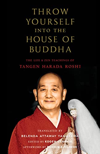 Book cover featuring a portrait of Tangen Harada Roshi, a Buddhist monk.