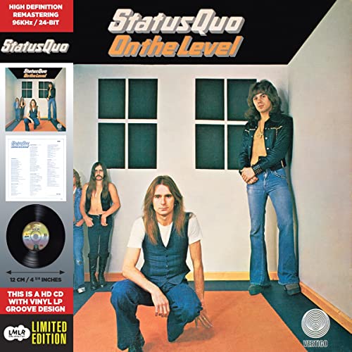 Album cover for "On The Level" featuring four men in 1970s attire.