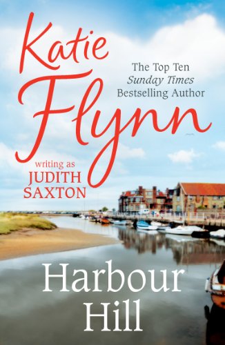 Book cover for "Harbour Hill" depicting a coastal scene with boats and buildings.