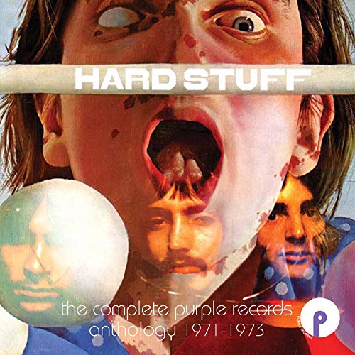 Album cover featuring a surreal, distorted face with bubbles containing portraits of men.