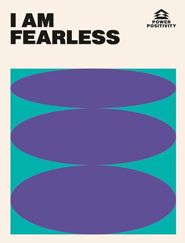 Book cover with bold text "I AM FEARLESS" and stacked purple ovals.