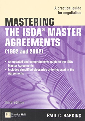 Purple book cover with title "Mastering The ISDA Master Agreements" and author name.