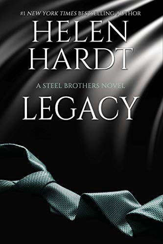 Book cover for "Legacy" by Helen Hardt, featuring a teal tie.