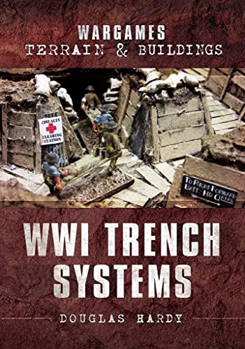 WWI trench system model with miniature soldiers and medical signage.