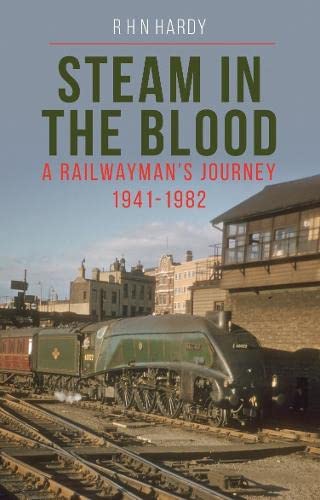Book cover depicting a steam locomotive on railway tracks.