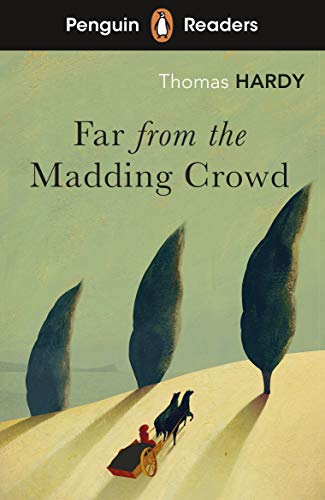 Book cover for Far from the Madding Crowd showing a horse-drawn cart near trees.