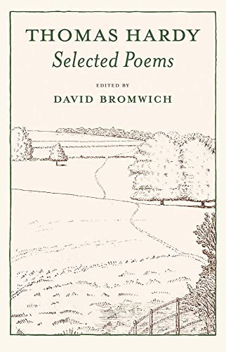 Book cover: “Selected Poems” by Thomas Hardy with landscape illustration.