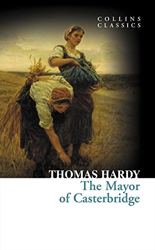 Book cover: “The Mayor of Casterbridge” with a painting of laborers.