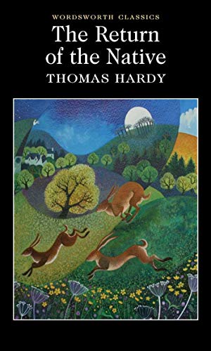 Book cover of The Return of the Native featuring three hares in a landscape.