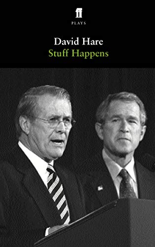 Play script cover featuring portraits of George H.W. Bush and George W. Bush.