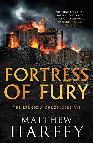 Book cover: burning fortress illustration with bold title "Fortress of Fury.