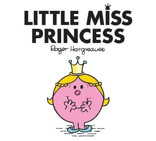 Pink Little Miss Princess character with a golden crown and blonde hair.