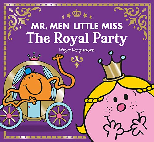 Mr. Men and Little Miss characters celebrating with a royal carriage.