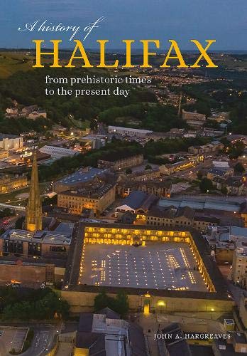 Book cover: “A History of Halifax” with a townscape image.