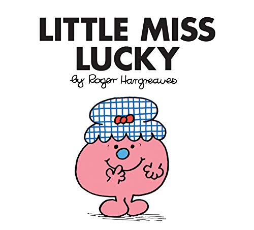 Cover of "Little Miss Lucky" featuring a pink character in a blue hat.