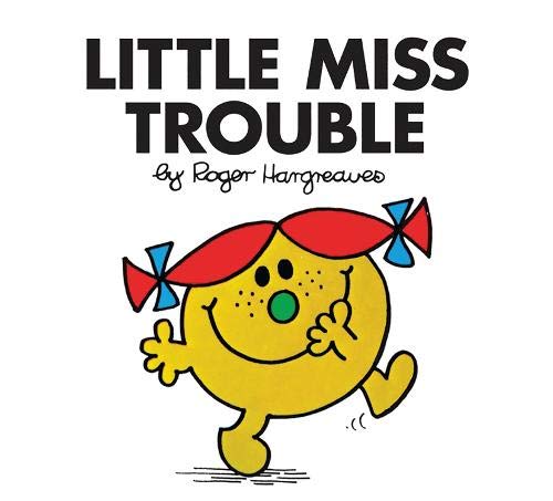 Yellow Little Miss character with red bows and a cheerful expression.
