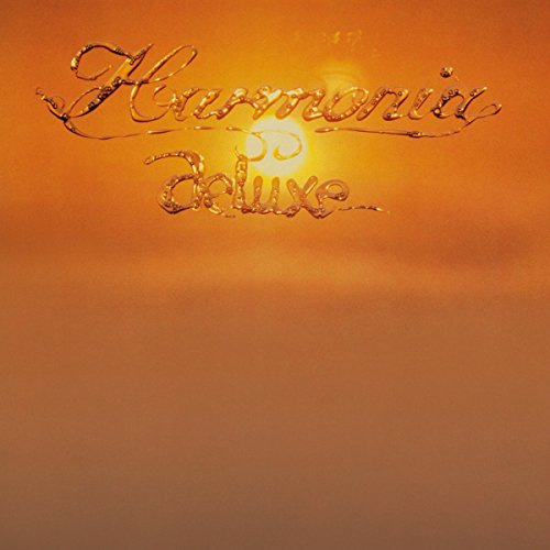 Harmonia Deluxe CD cover: orange gradient with golden script and sun.