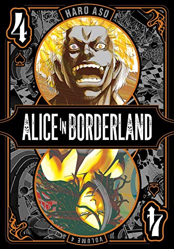 Manga cover featuring two circular character portraits and the title Alice in Borderland.