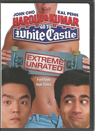 DVD cover for "Harold & Kumar Go to White Castle" featuring two men.