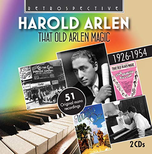 CD cover for Harold Arlen collection featuring photos and sheet music imagery.