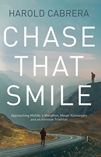 Book cover: "Chase That Smile" with a runner on a winding road.