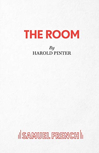 Cover of "The Room" play script by Harold Pinter, red text.