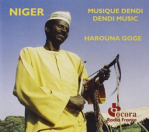 CD cover featuring Harouna Goge, a musician from Niger, with his instrument.