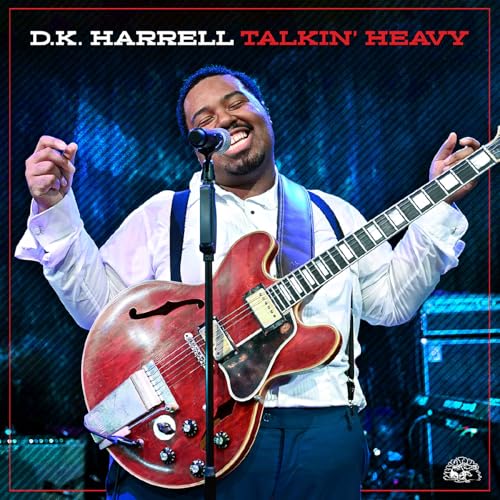 D.K. Harrell album cover featuring a smiling musician with a guitar.