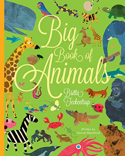 Colorful illustrated cover of "Big Book of Animals" featuring diverse wildlife.