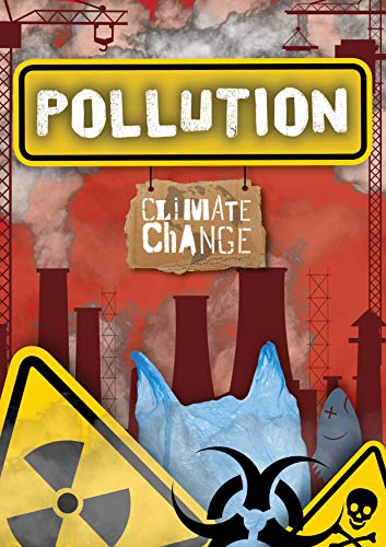 Book cover depicting pollution, factory smokestacks, and hazard symbols.
