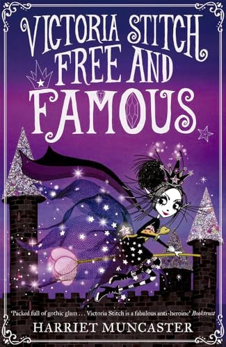 Book cover featuring a fairy character flying over a castle against a purple background.
