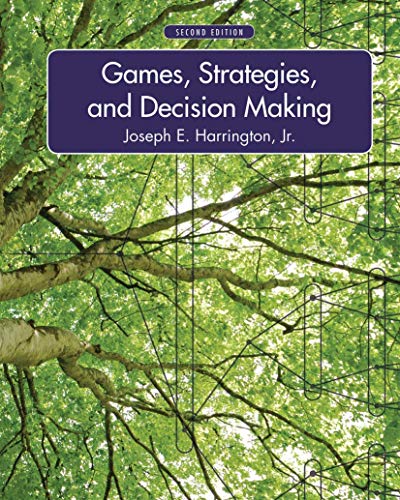 Book cover: "Games, Strategies, and Decision Making," second edition.