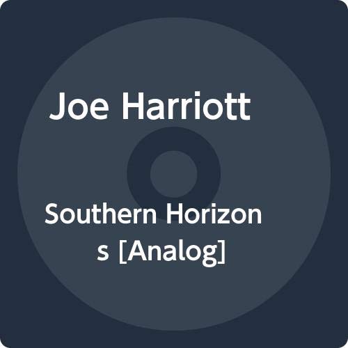 Dark blue vinyl record label with “Joe Harriott Southern Horizons” text.