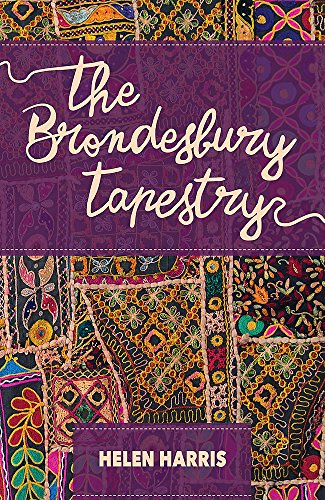 Book cover with ornate, colorful textile patterns and white script title.