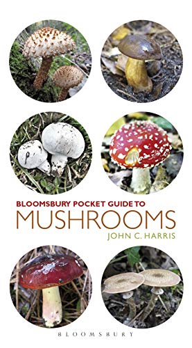 Book cover featuring circular photos of various mushroom species.