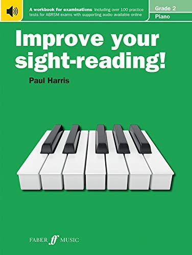 Cover of Improve Your Sight-Reading Piano Grade 2 workbook by Paul Harris.