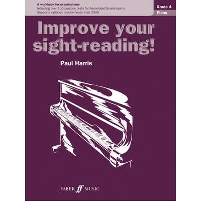 Cover of Improve your sight-reading! Piano Grade 4 workbook by Paul Harris.