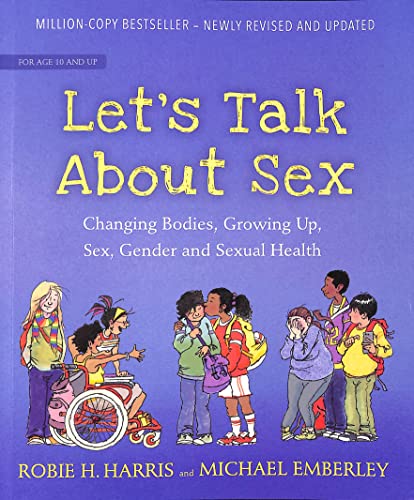 Book cover: "Let's Talk About Sex," illustrated with diverse children.
