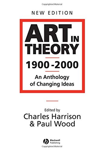Book cover titled Art in Theory 1900-2000 with black text inside a red frame.
