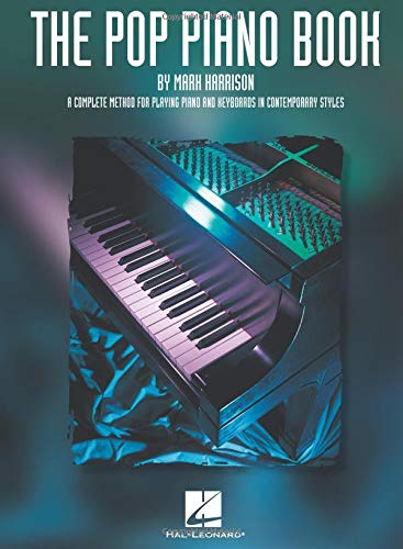 Book cover featuring a piano and keyboard with the title "The Pop Piano Book".
