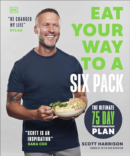 Book cover featuring a man with a healthy meal and title text.