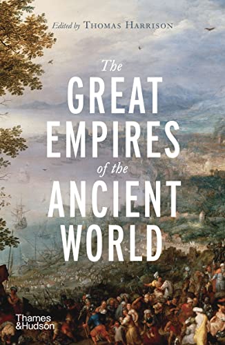Book cover: "The Great Empires of the Ancient World" with a historical painting.