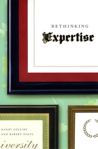 Book cover: "Rethinking Expertise" with ornate gold lettering, framed in black and red.