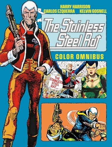 Cover of “The Stainless Steel Rat - Color Omnibus” comic book, featuring a man with a gun.