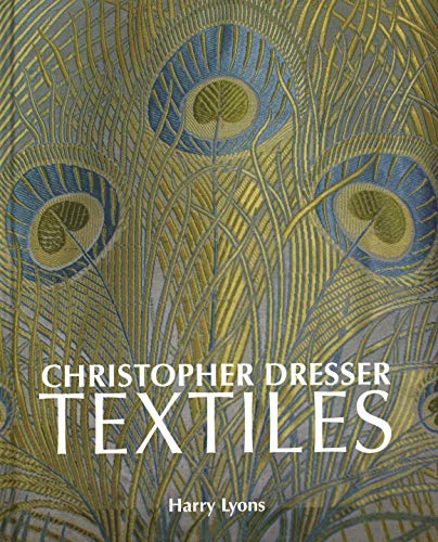 Book cover featuring ornate peacock feather textile design in gold and blue.