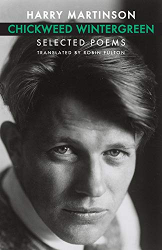 Book cover featuring a black and white portrait of Harry Martinson.