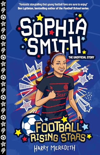 Book cover featuring soccer player Sophia Smith in illustrated style.